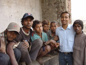 Bijoy, who works in Calcutta Hope's Boys' Home with some street children