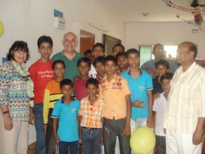 Philip and Veronica Clein on a visit to Calcutta Hope's Boys' Home
