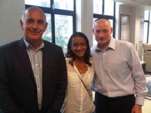 Philip Clein (Calcutta Hope), Tia Molvig (Close The Gap) and Steve Derby (Calcutta Hope)